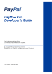 PayPal Payflow Pro - 2007 Developer's Guide