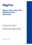 PayPal Name-Value Pair API - 2007 Reference Manual