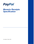 PayPal Moneris - 2009 - Receipts Specifications