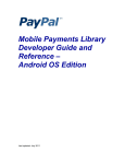 PayPal Mobile Payments Library - 2012 Android Developer's Guide