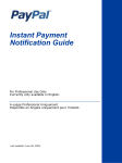 PayPal Instant Payment Notification - 2009 User Guide