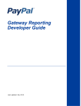 PayPal Gateway - 2013 Developer's Guide