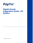 PayPal Digital Goods - 2012 - EC Edition Integration Guide