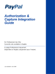 PayPal Authorization & Capture - 2006 Integration Guide