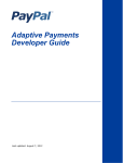 PayPal Adaptive Payments - 2012 Developer's Guide