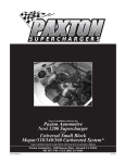 Paxton Automotive Universal Remote Novi 1200 User's Manual