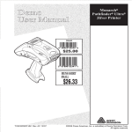 Paxar TC6032DBFFUM User's Manual