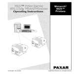 Paxar Monarch 9825 User's Manual