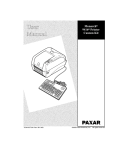 Paxar 9416 User's Manual