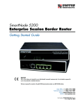 Patton electronic SmartNode 5200 User's Manual