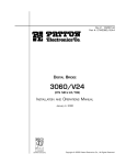 Patton electronic 3060/V24 User's Manual