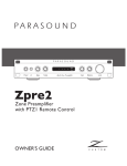 Parasound Zpre2 User's Manual