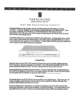 Parasound D/AC-800 User's Manual