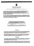 Parasound D/AC-1000 User's Manual