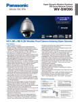 Panasonic WV-SW395 Specification Sheet