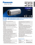 Panasonic WV-SP102 Specification Sheet