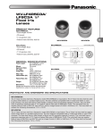 Panasonic WV-LF4R5C3A Specification Sheet