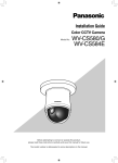 Panasonic WV-CS580 Installation Guide