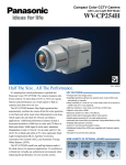 Panasonic WV-CP254 Specification Sheet