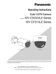 Panasonic WV-CF304L Operating Instructions