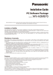 Panasonic WV-ASM970 Installation Guide