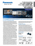 Panasonic WV-ASM100 Specification Sheet