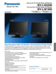 Panasonic WV-2200 Specification Sheet