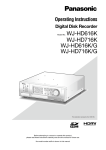 Panasonic WJ-HD716 Operating Instructions