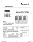 Panasonic U-72MF1U9E Service Manual