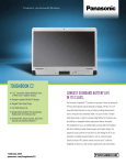 Panasonic Toughbook C2 Specification Sheet