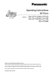 Panasonic KX-UT248 Operating Instructions