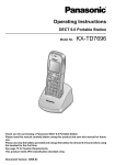 Panasonic KX-TD7696 Operating Instructions