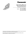 Panasonic KV-S1015C Operating Instructions