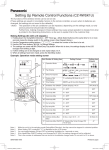 Panasonic CZ-RWSC1U Installation Manual