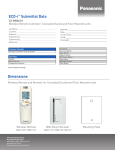 Panasonic CZ-RWSC1U Data Sheet