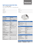 Panasonic CS-MKE12NB4U Data Sheet