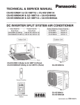 Panasonic CS-KS18NB4UW Service Manual