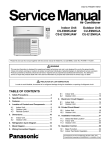 Panasonic CS-E9NKUAW Service Manual