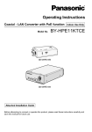 Panasonic BY-HPE11KTCE Operating Instructions