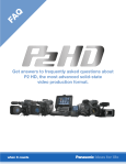 Panasonic AG-HPX300 Menu Information