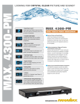 Panamax MAX(R) 4300-PM User's Manual
