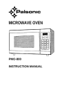 Palsonic PMO-800 User's Manual