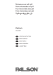 Palsonic PLATINUM COD. 30537 User's Manual