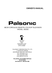 Palsonic 6826G User's Manual
