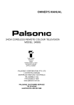 Palsonic 3499G User's Manual