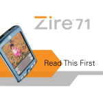 Palm TM Zire Zire 71 User's Manual