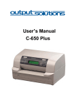 Output Solutions 650 User's Manual