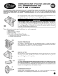 Oster XVSA User's Manual