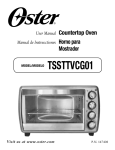 Oster TSSTTVCG01 User's Manual