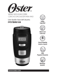 Oster FPSTBW8100-000 Instruction Manual